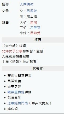 呂碧城1883年-1943年-女權運動先驅-安徽人-美艷有如