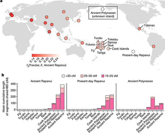 復活節島古代人和美洲交流DNA，人口沒有暴起暴落