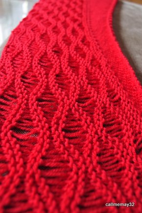 merino red wrap