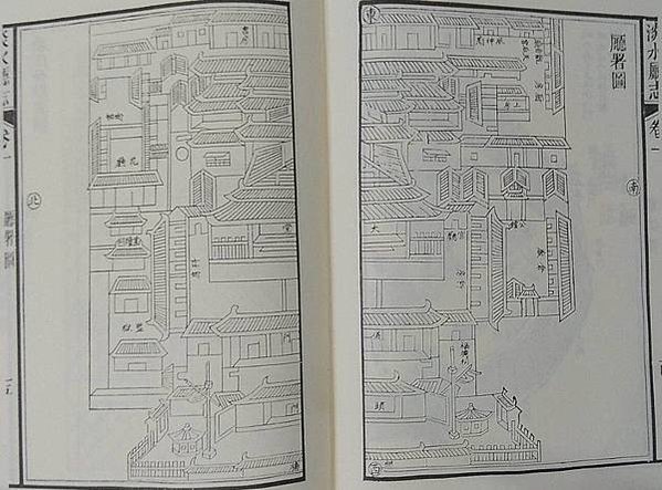 竹塹城-淡水廳，1777年先有武廟(姜太公+關岳帝廟)再有文