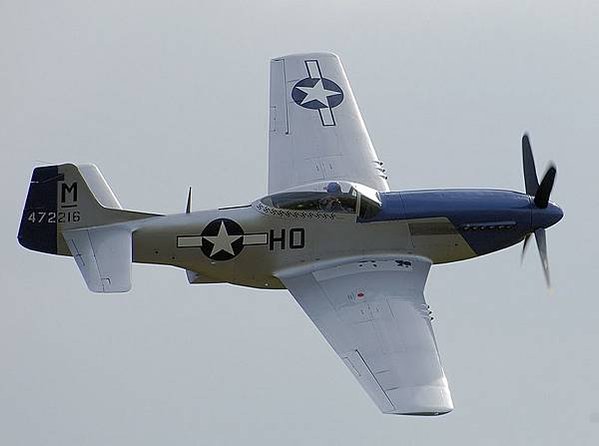 P-51野馬式戰鬥機是美國陸軍航空軍在二次世界大戰期間最有名