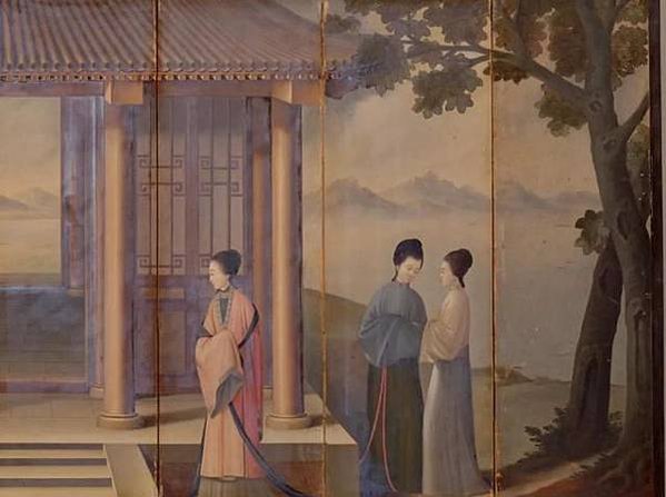 《桐蔭仕女圖屏》+