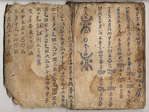 水書文字水書有三種字：漢字、象形字和抽象符號-約有一半的字借