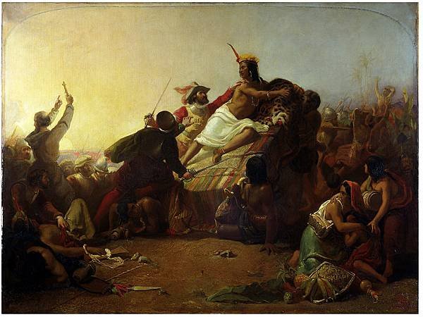 John_Everett_Millais_-_Pizarro_seizing_the_Inca_of_Peru