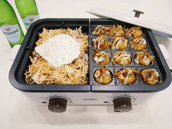 廚房小家電「Haier海爾雙溫控多功能鍋」實用的分離式烤盤設