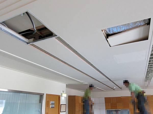 自然光 LED 平板燈 安裝工程