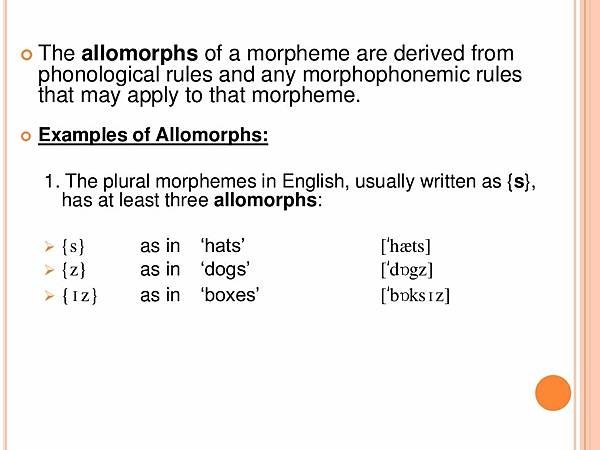 allomorphs1