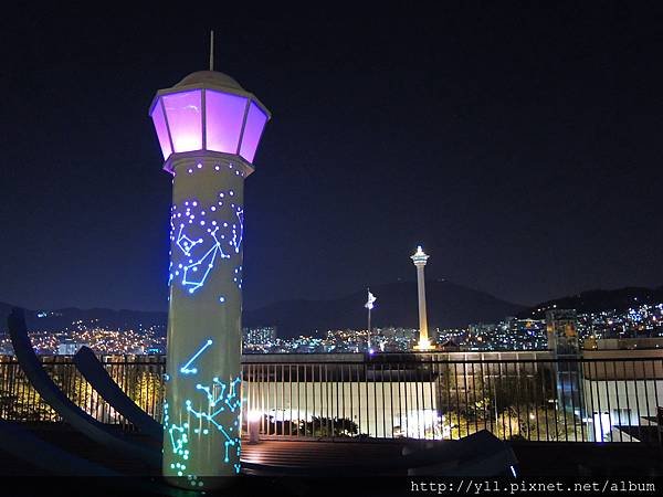 樂天頂樓山面夜景