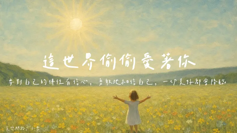正能量歌曲【這世界偷偷愛著你】總會有光芒照著我們，夜晚再黑不