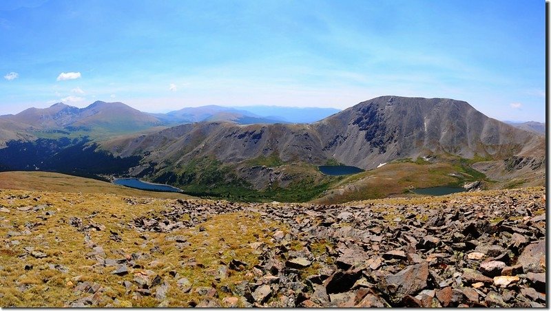 A panorama East~South from Wilcox&apos;s summit