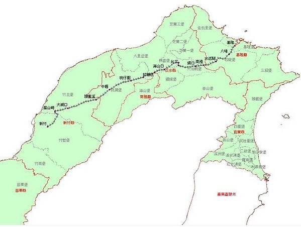 銘傳鐵路遺跡2020年6月間遺址出，長500公尺、寬8公尺，