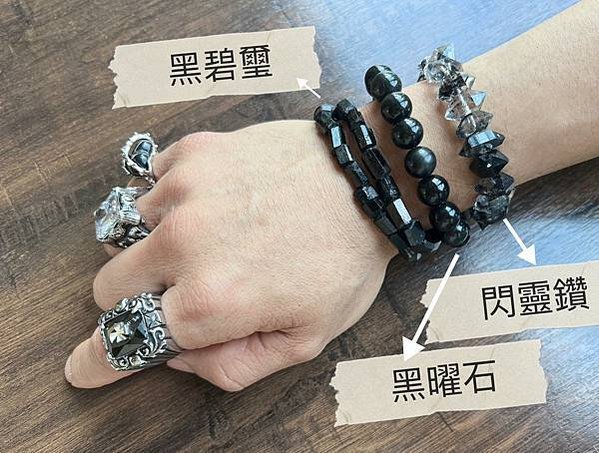 「佩戴水晶，可串連： 靈魂之心+大地之心」