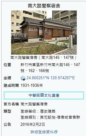 新竹市歷建南大路警察宿舍乙或丙種宿舍新/「下竹町-南大路日式