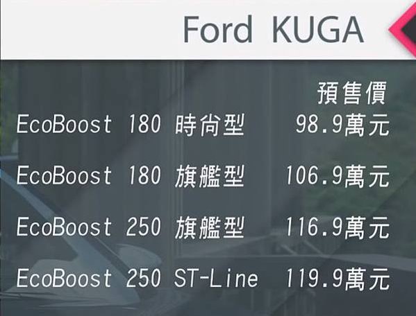 FORD預售價格