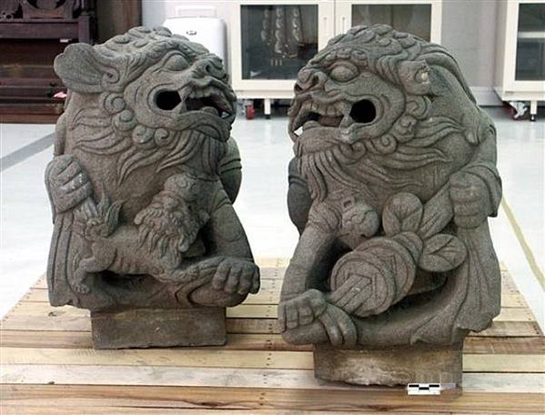 下營茅港尾天后宮1677年建-台灣第一對石獅-下營「茅港媽」