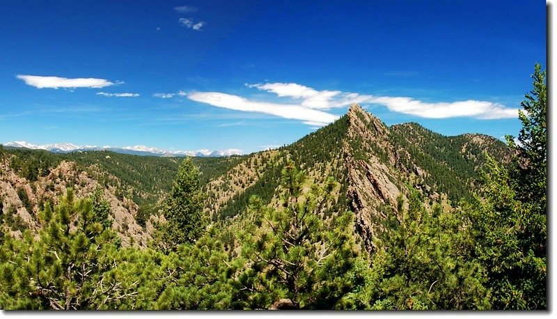 View to west from the saddle