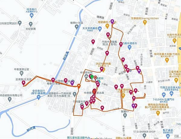 竹南中港古城/中港老街/古中港城，位於今竹南鎮中港、中華、中