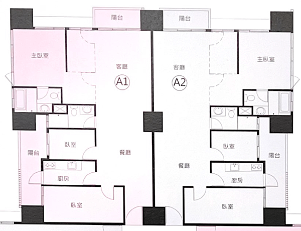 板橋江翠北側重劃區帝景一號A1A2_立信建設_Spira建築師