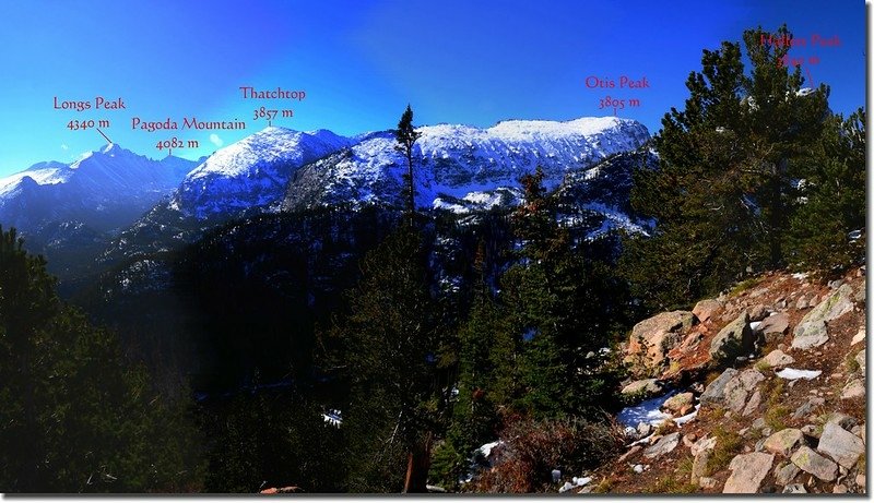 Longs Peak from Dream Lake Overlook 1-1