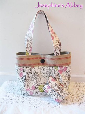 Pink Floral Tote