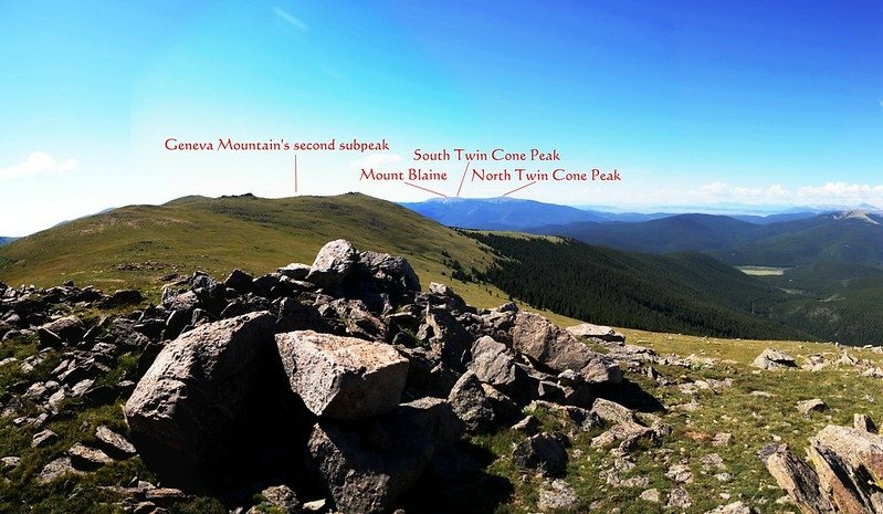 Looking south to mountains from Geneva Mountain&apos;s first subpeak (1)-1