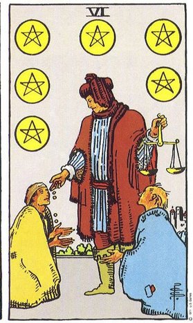 6 pentacles