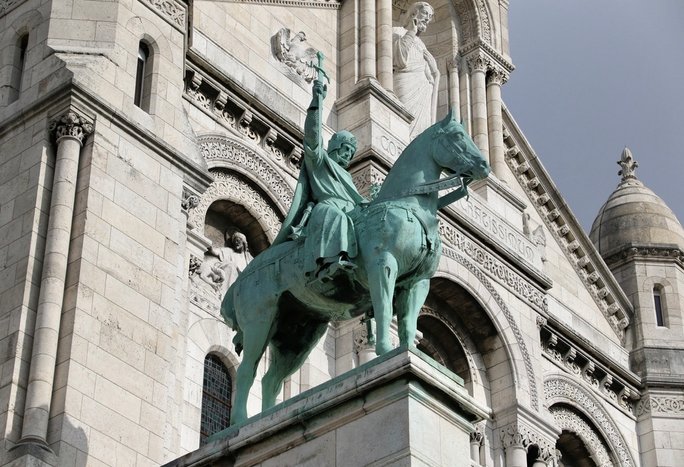 法國 巴黎 蒙馬特Montmartre 聖心堂 小丘廣場 畫