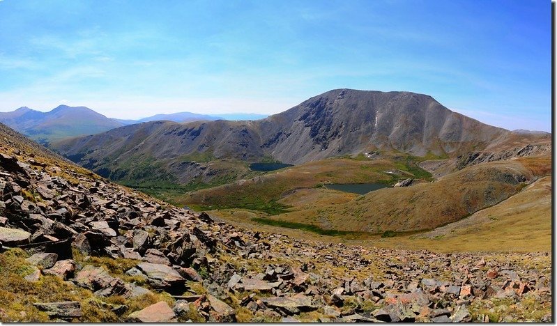 Facing southwest from Argentine~Wilcox saddle