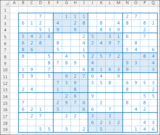 Excel-多個儲存格為一組來顯示特定格式(OFFSET,COUNTIF,設定格式化的條件)