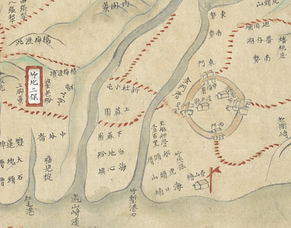 臺灣里堡圖局部--(1820-1829）