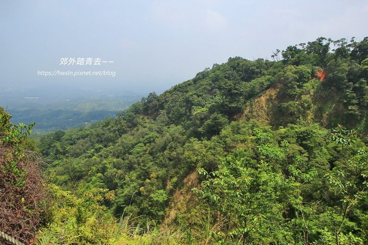 很有田中森林公園紅陵段遠眺尖峰段的fu