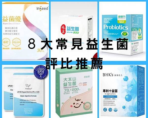 8大常見益生菌評比推薦