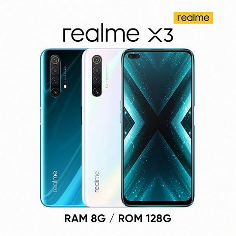 蝦皮購物realme 超級品牌日，realme X3 (8G_128G) ，活動價7,990元，下殺72折