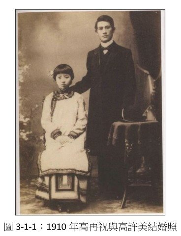清日早期台灣的婚禮-新郎禮服本為正七品官的官服，使用時須繳納