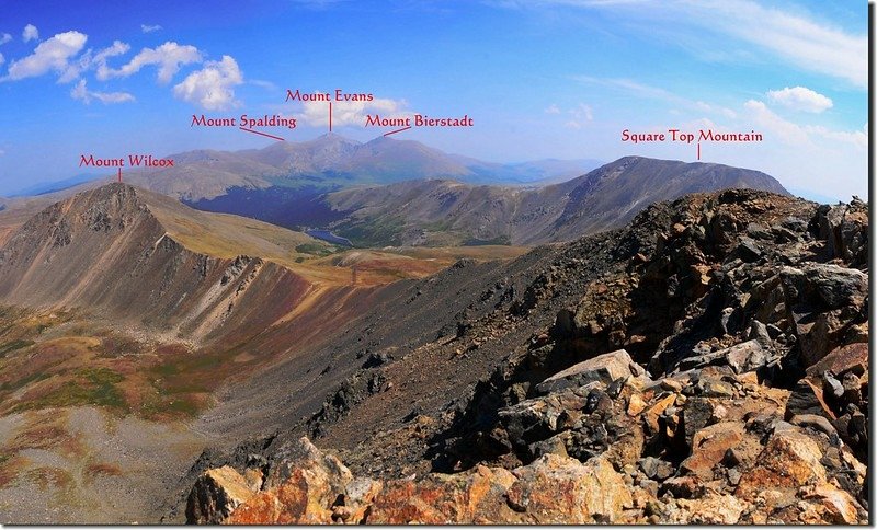 A panorama East~South from Argentine Peak 2_副本