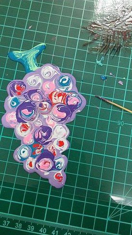 玻璃彩繪貼 葡萄5