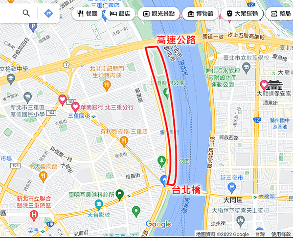 淡水河左岸_台北橋_高速公路