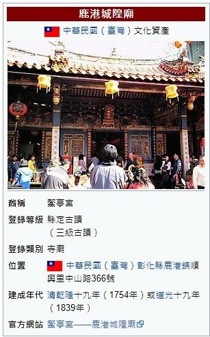 鹿港城隍廟:人欲欺心神不許 汝能昧己我難瞞/「為善不昌，祖有