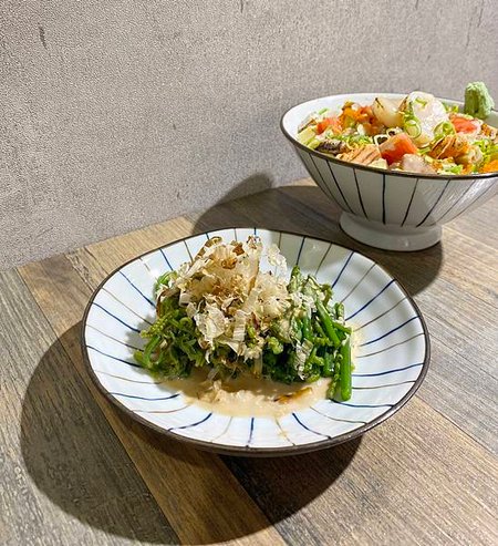 圩村生魚片丼飯專賣店_胡麻蕨菜2