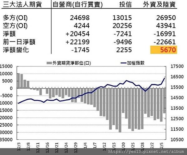 外資淨部位20210217