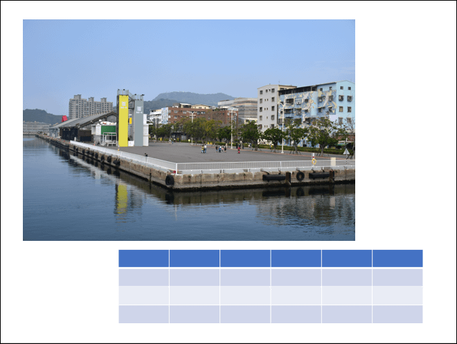 PowerPoint-將圖片填滿表格並分割成小圖