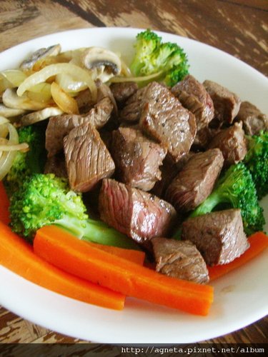 快速骰子牛排(rump steak)