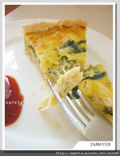 菠菜烤雞法式鹹派 Quiche