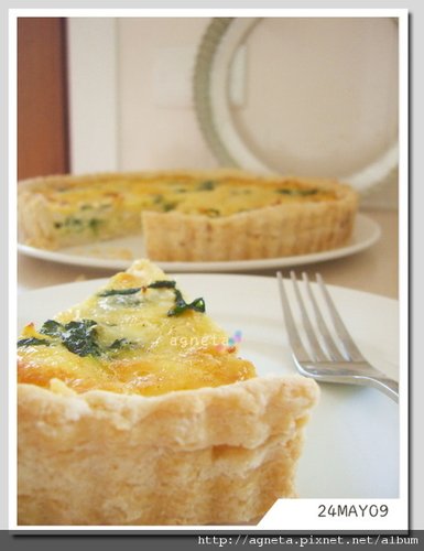 菠菜烤雞法式鹹派 Quiche