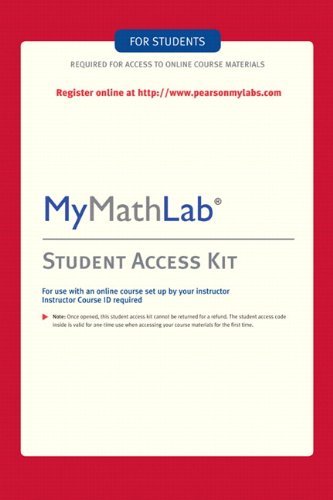 MyMathLab: Student
            Access Kit