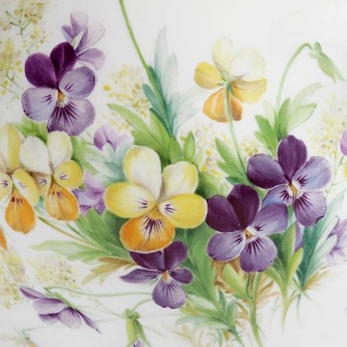 meissen porcelain baroque with pansies vase_2