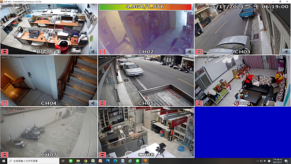 9格監視器畫面