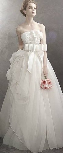 Vera-Wang-Basket-Weave-Organza-Ball-Gown