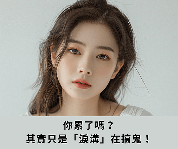 你累了嗎？ 其實只是「淚溝」在搞鬼！