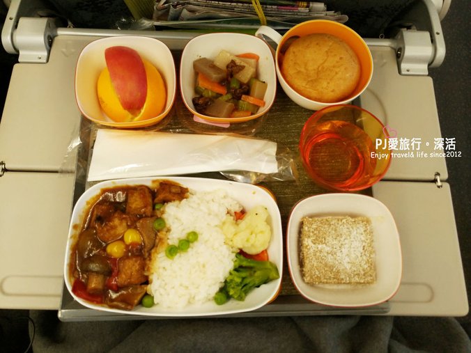 PJ大俠飛機特別餐長榮東方素食VOML
